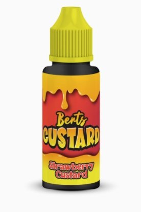 Kingston Berts Custard 100ML Shortfill-Strawberry Custard-vapeukwholesale