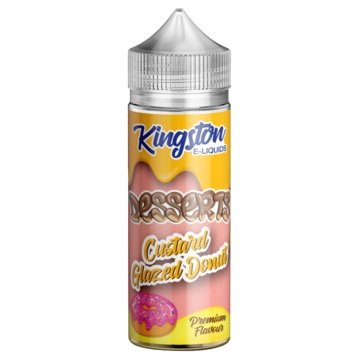 Kingston Desserts 100ML Shortfill-Custard Glazed Donut-vapeukwholesale