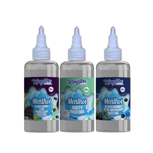 Kingston E-liquids Menthol 500ml Shortfill