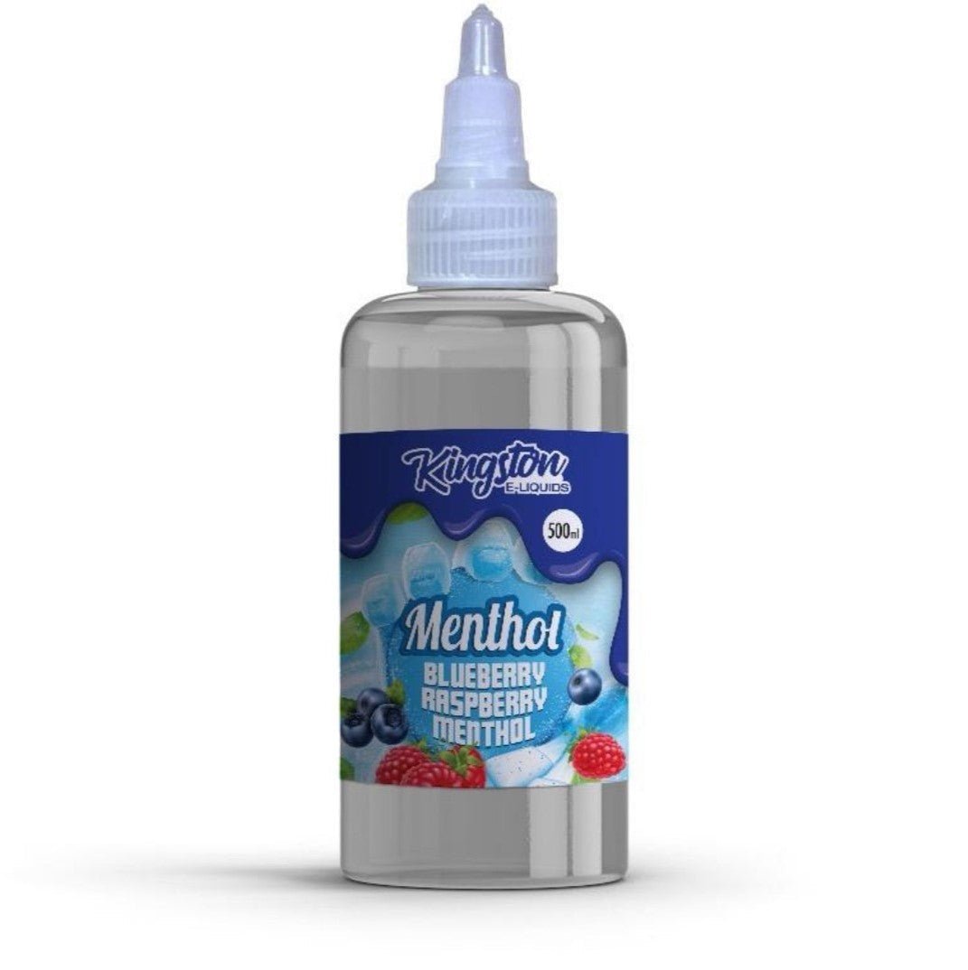 Kingston E-liquids Menthol 500ml Shortfill-Blue Raspberry Menthol-vapeukwholesale