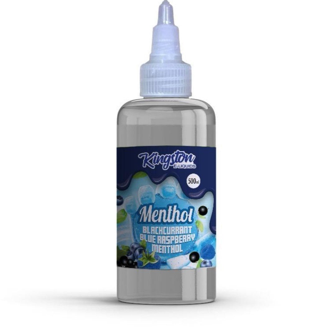 Kingston E-liquids Menthol 500ml Shortfill-Blackcurrant Blue Rasberry Menthol-vapeukwholesale