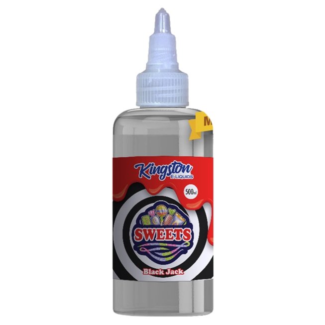 Kingston E-liquids Sweets 500ml Shortfill-Black Jack-vapeukwholesale