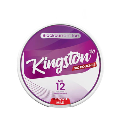 Kingston Nicotine Pouches Pack of 10 - Blackcurrant Ice - vapeukwholesale