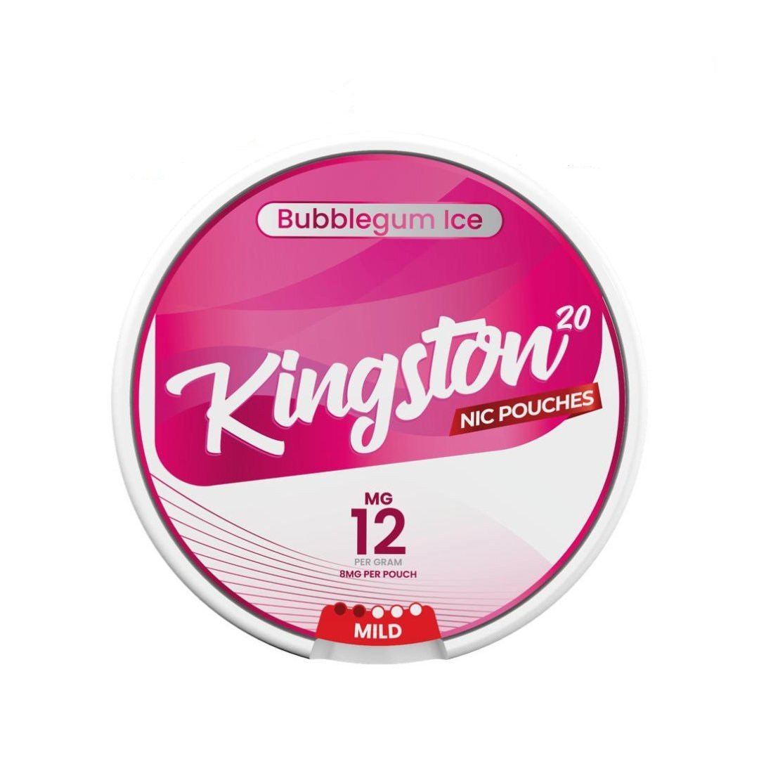 Kingston Nicotine Pouches Pack of 10 - Bubblegum Ice - vapeukwholesale