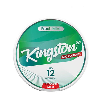 Kingston Nicotine Pouches Pack of 10 - Fresh Mint - vapeukwholesale