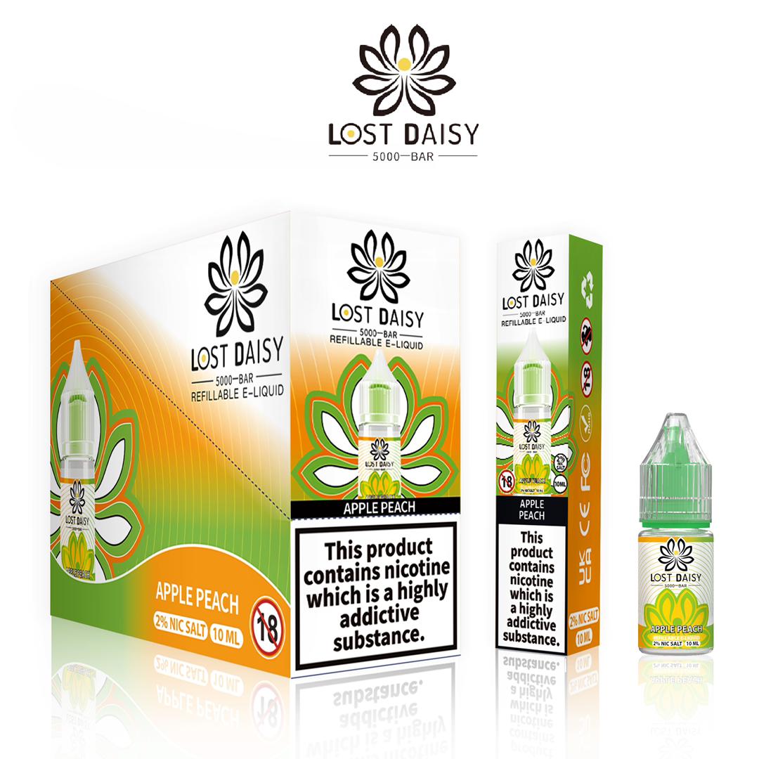 Lost Daisy 5000 Bar Salt 10ml - Box of 10-Apple Peach-vapeukwholesale