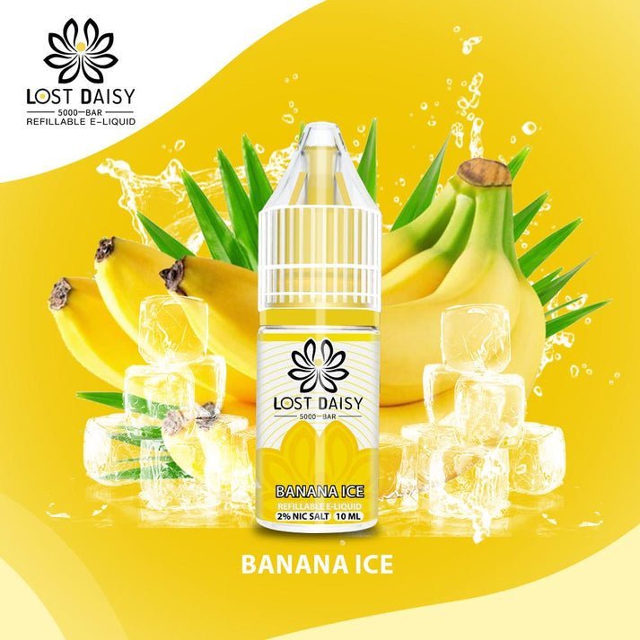 Lost Daisy 5000 Bar Salt 10ml - Box of 10-Banana Ice-vapeukwholesale