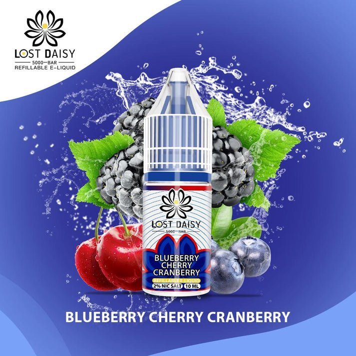 Lost Daisy 5000 Bar Salt 10ml - Box of 10-Blueberry Cherry Cranberry-vapeukwholesale