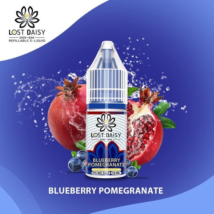 Lost Daisy 5000 Bar Salt 10ml - Box of 10-Blueberry Pomegranate-vapeukwholesale