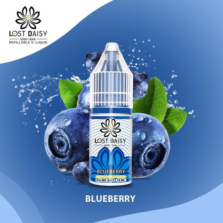 Lost Daisy 5000 Bar Salt 10ml - Box of 10-Blueberry-vapeukwholesale