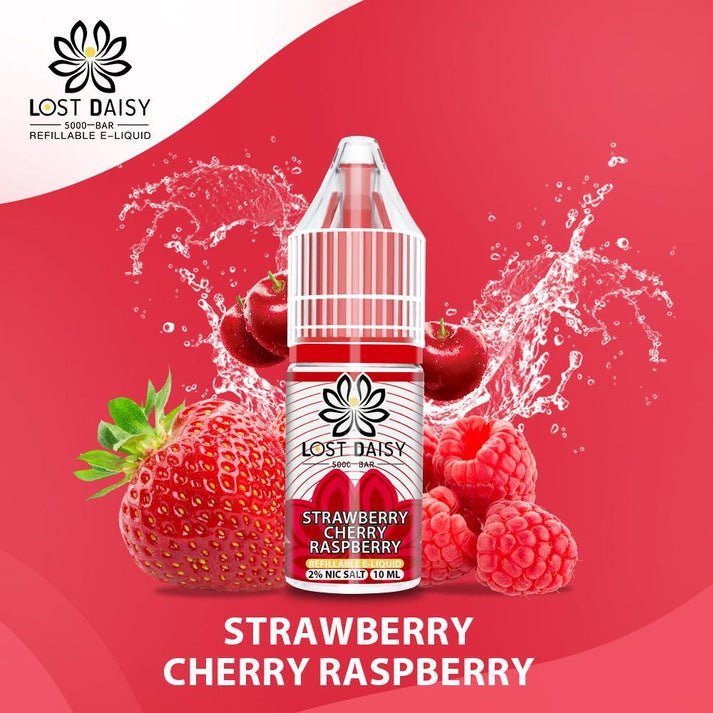 Lost Daisy 5000 Bar Salt 10ml - Box of 10-Strawberry Cherry Raspberry-vapeukwholesale