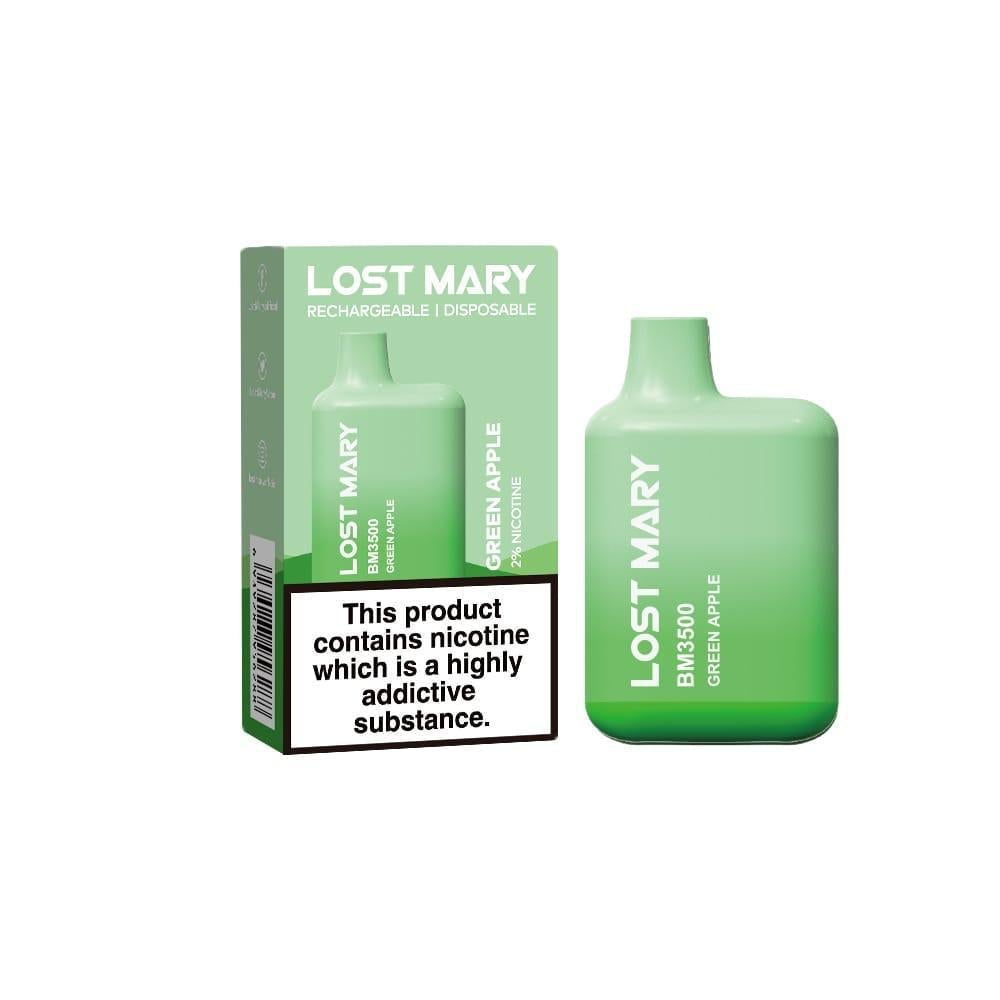 Lost Mary Disposable Pod Device- 20mg-Green Apple-vapeukwholesale