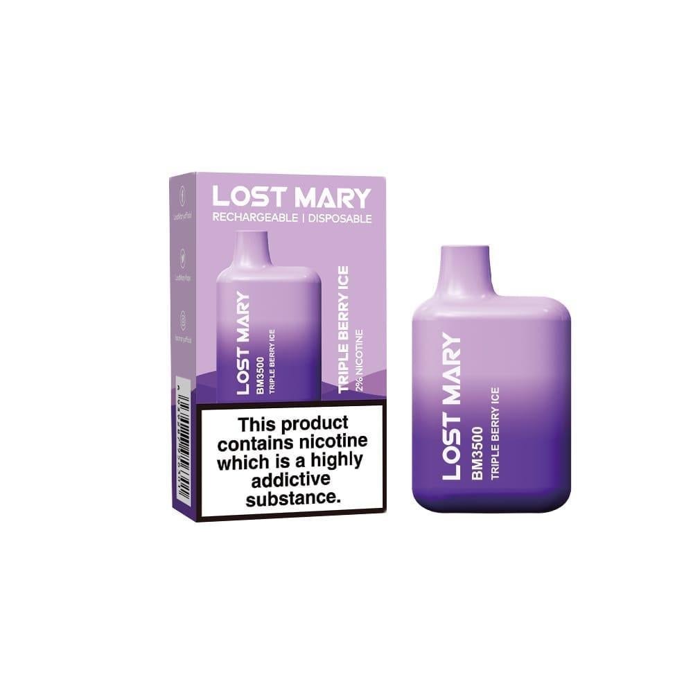 Lost Mary Disposable Pod Device- 20mg-Triple Berry Ice-vapeukwholesale