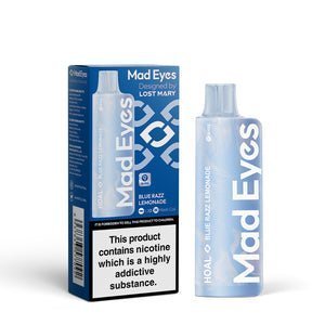 Lost Mary Mad Eyes Hoal 600 Puffs Disposable Vape Box of 10-Blue Razz Lemonade-vapeukwholesale