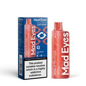 Lost Mary Mad Eyes Hoal 600 Puffs Disposable Vape Box of 10-Red Apple Ice-vapeukwholesale