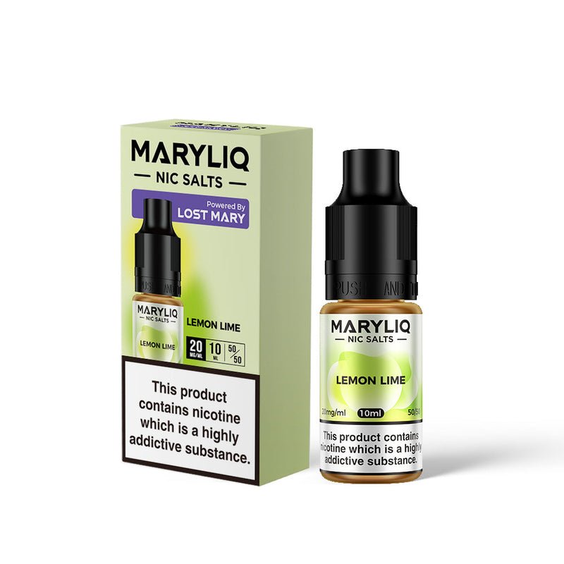 Lost Mary Maryliq Nic Salts 10ml - Box of 10-Lemon Lime-vapeukwholesale