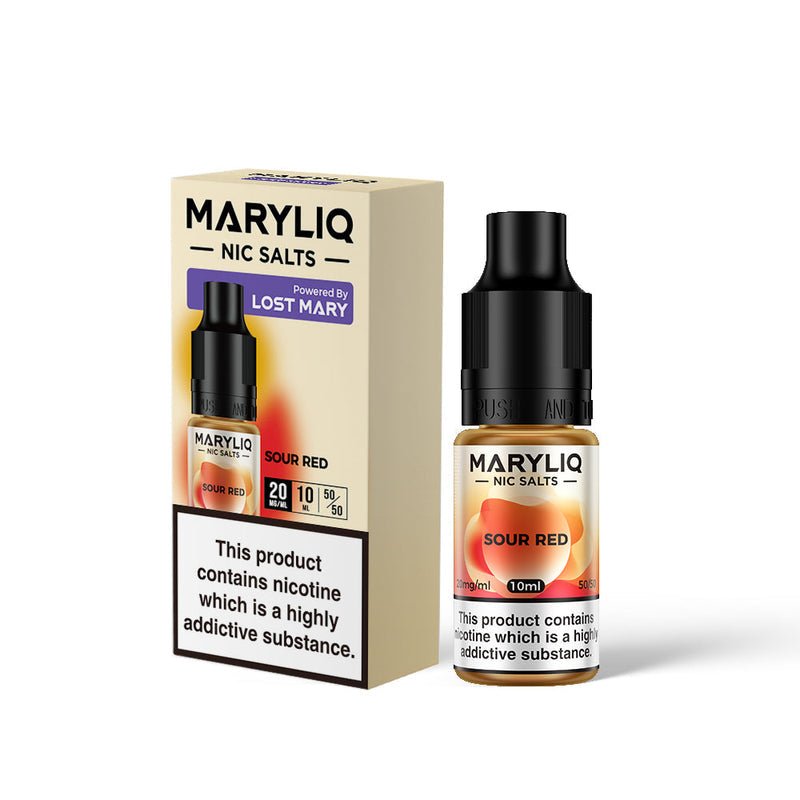 Lost Mary Maryliq Nic Salts 10ml - Box of 10-Sour Red-vapeukwholesale