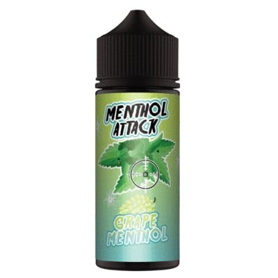 Menthol Attack 100ML Shortfill-Grape Menthol-vapeukwholesale