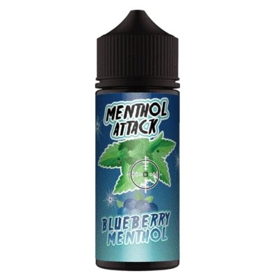 Menthol Attack 100ML Shortfill-Blueberry Menthol-vapeukwholesale