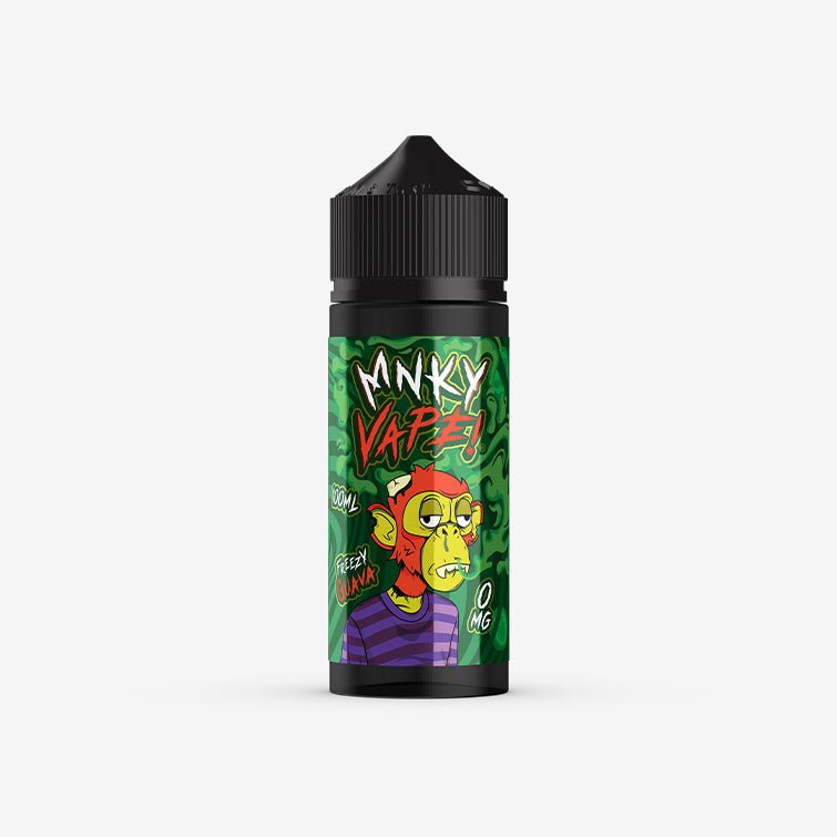 Mnky Vape 100ml E-liquid Shortfill-Freezy Guava-vapeukwholesale