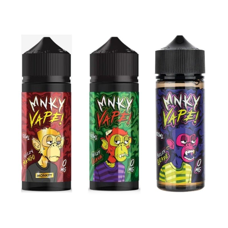 Mnky Vape 100ml E-liquid Shortfill