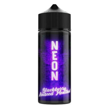 Neon 100ml shortfill E-liquid-Blackberry Aniseed Menthol-vapeukwholesale