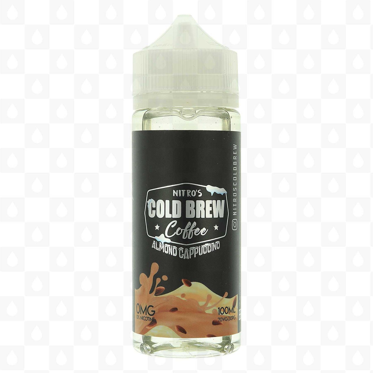 Nitro's Cold Brew 100ML Shortfill E-liquids-Almond Cappuccino Coffee-vapeukwholesale