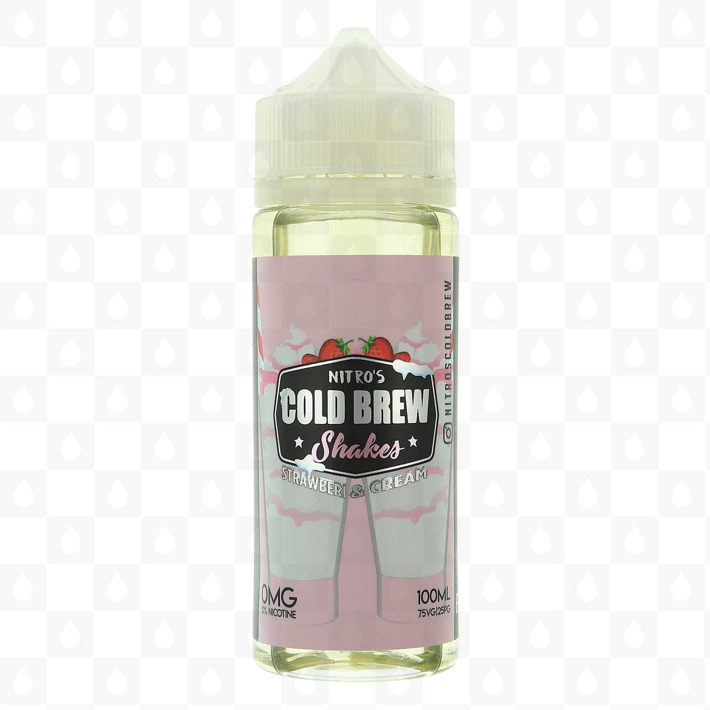 Nitro's Cold Brew 100ML Shortfill E-liquids-Strawberry and Cream Shakes-vapeukwholesale