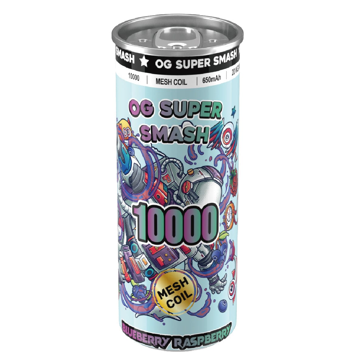 OG Super Smash 10000 Puffs Disposable Vape Pod Box of 10-Blueberry Raspberry-vapeukwholesale