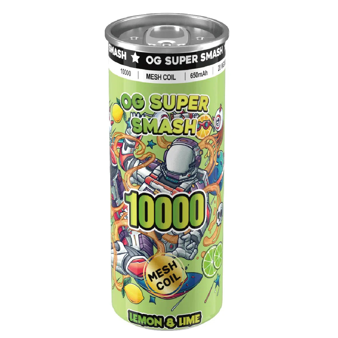 OG Super Smash 10000 Puffs Disposable Vape Pod - Box of 10-Lemon Lime *New*-vapeukwholesale