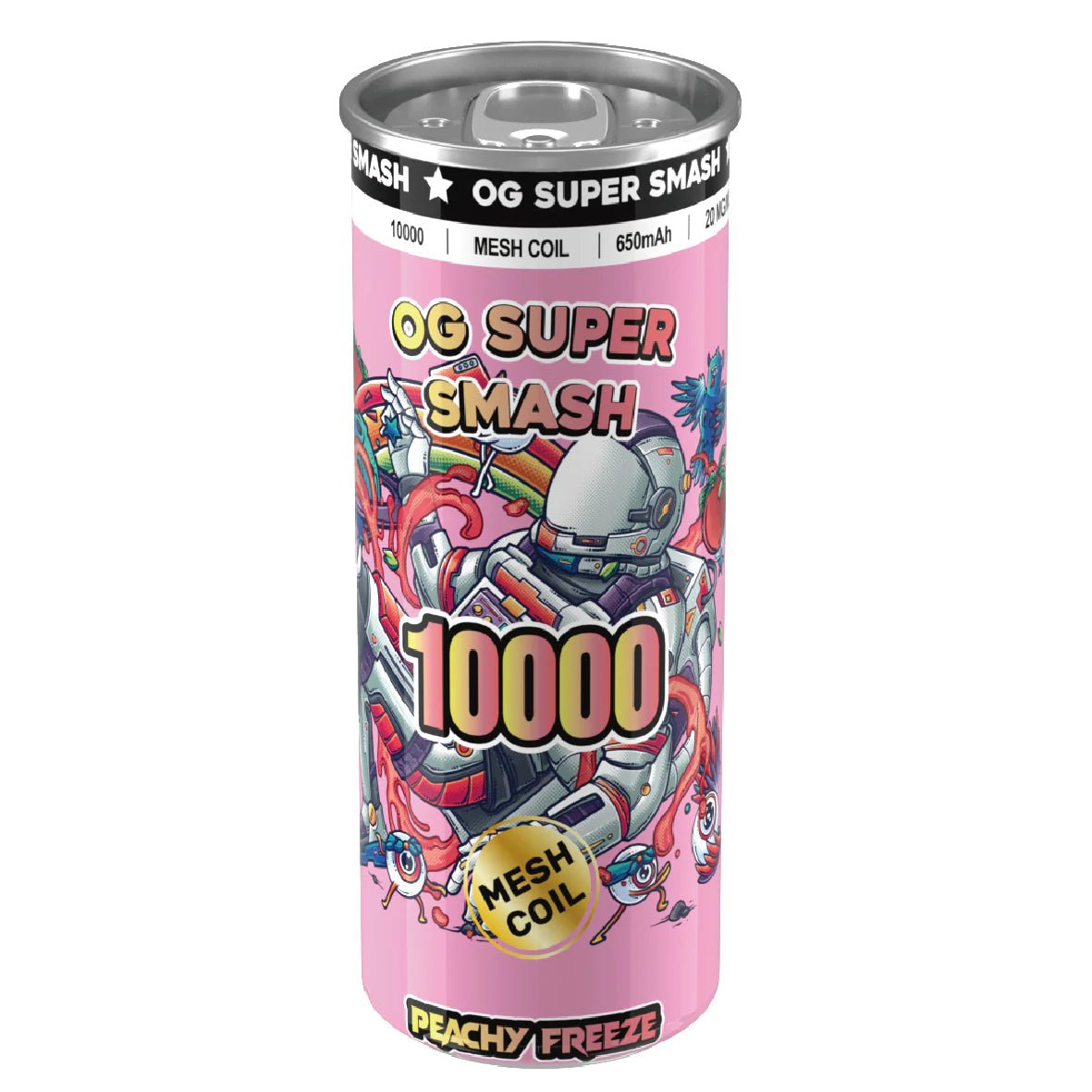 OG Super Smash 10000 Puffs Disposable Vape Pod Box of 10-Peach Freeze-vapeukwholesale