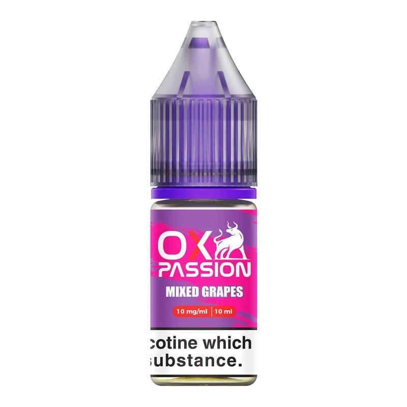 Oxva OX Passion Nic Salt 10ml E-liquids - Box of 10-Mixed Grape-vapeukwholesale