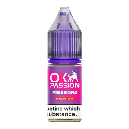 Oxva OX Passion Nic Salt 10ml E-liquids - Box of 10-Mixed Grape-vapeukwholesale