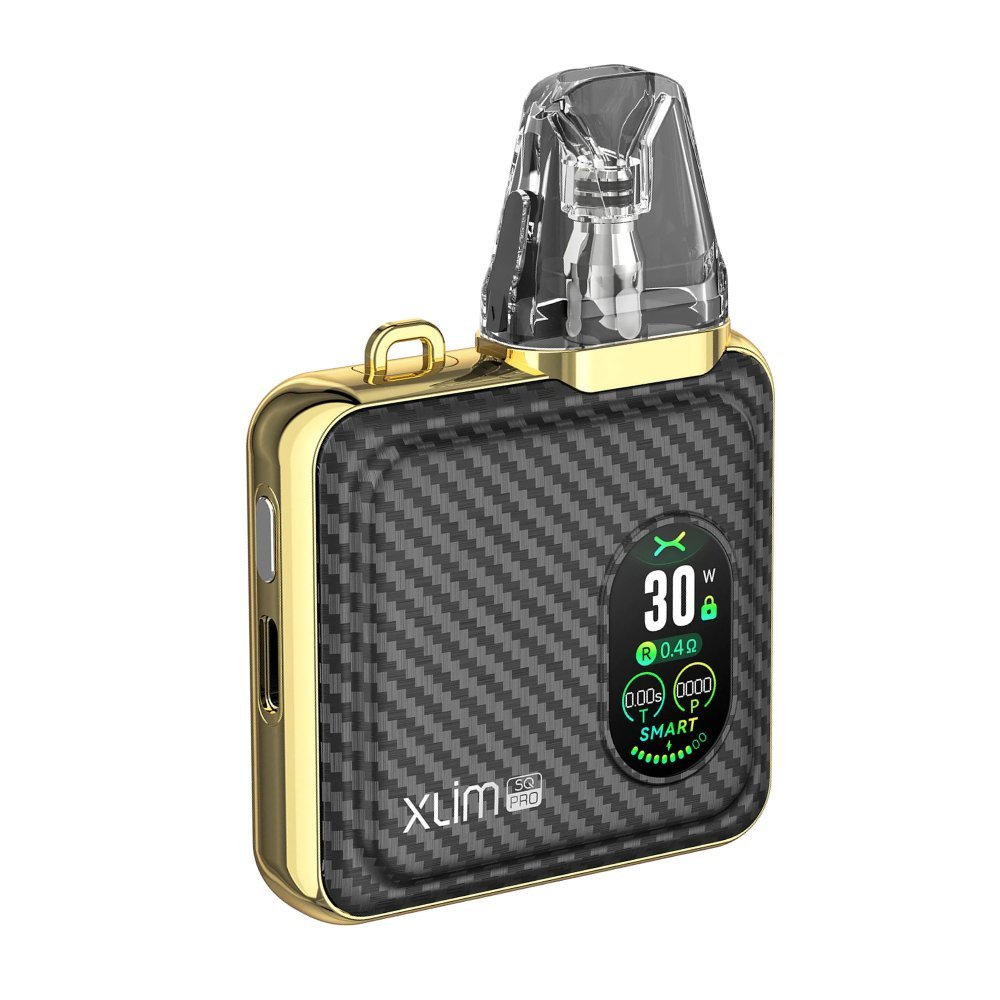 Oxva SQ Pro Pod System Kit-Gold Carbon-vapeukwholesale