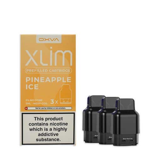 Oxva Xlim Prefilled E-liquid Pods Cartridges - Pack of 3-Pineapple Ice-vapeukwholesale