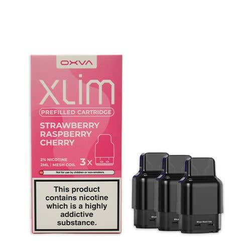 Oxva Xlim Prefilled E-liquid Pods Cartridges - Pack of 3-Strawberry Raspberry Cherry-vapeukwholesale