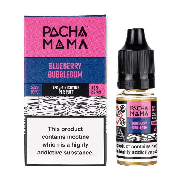 Pacha Mama Nic Salts 10ml - Box of 10-Blueberry Bubblegum-vapeukwholesale