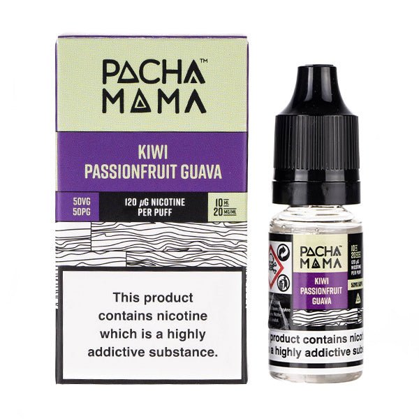 Pacha Mama Nic Salts 10ml - Box of 10-Kiwi Passion Fruit Guava-vapeukwholesale