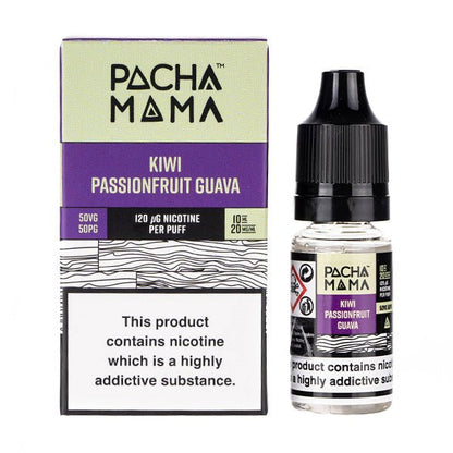 Pacha Mama Nic Salts 10ml - Box of 10-Kiwi Passion Fruit Guava-vapeukwholesale