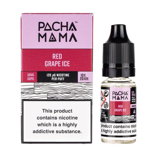 Pacha Mama Nic Salts 10ml - Box of 10-Red Grape Ice-vapeukwholesale