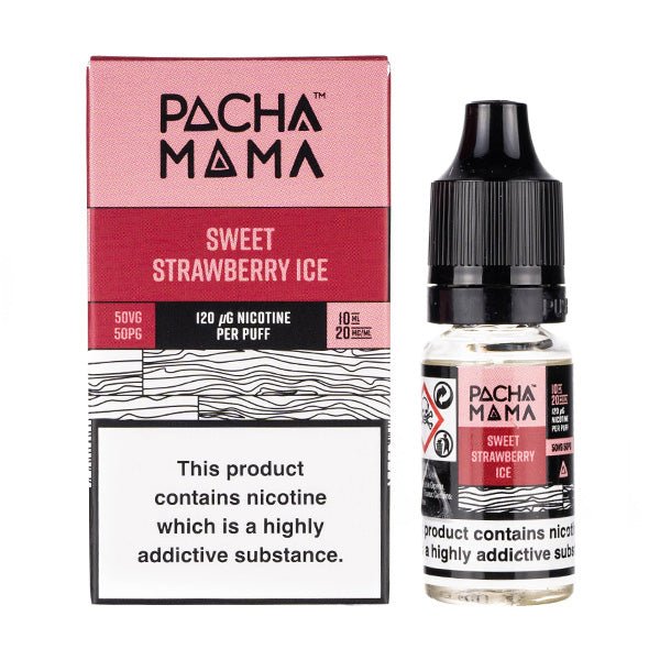 Pacha Mama Nic Salts 10ml - Box of 10-Sweet Strawberry Ice-vapeukwholesale