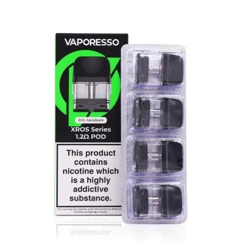 Pack of 10 - Vaporesso Xros Replacement Pods - 40pcs - 1.2 Ohm Mesh - vapeukwholesale