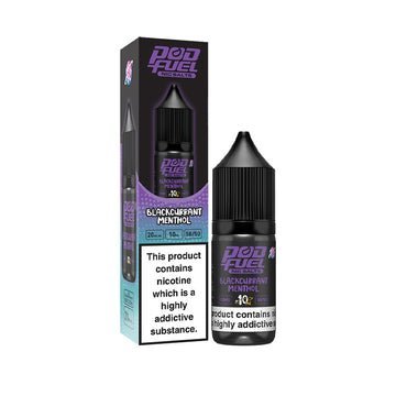 Pod Fuel Nic Salts 10ml E-liquid - Box of 10-Blackcurrant Menthol-vapeukwholesale