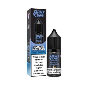 Pod Fuel Nic Salts 10ml E-liquid - Box of 10-Blueberry Bubblegum-vapeukwholesale