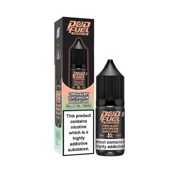 Pod Fuel Nic Salts 10ml E-liquid - Box of 10-Strawberry Watermelon Bubblegum-vapeukwholesale