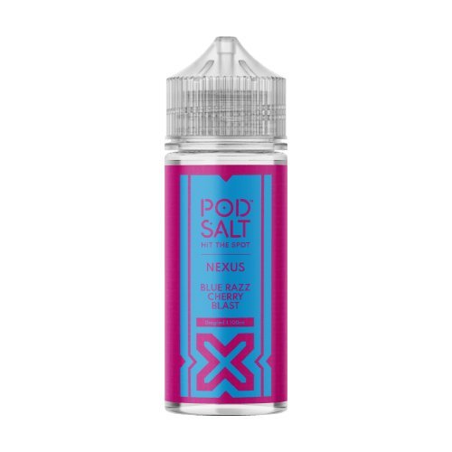 Pod Salt Nexus Shortfill 100ml E - Liquids - Blue Razz Cherry Blast - vapeukwholesale