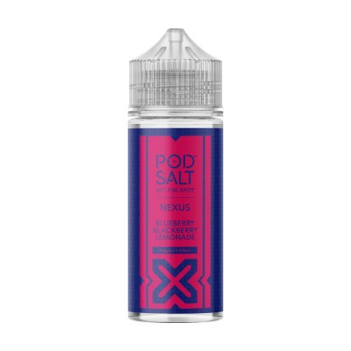 Pod Salt Nexus Shortfill 100ml E - Liquids - Blueberry Blackberry Lemonade - vapeukwholesale