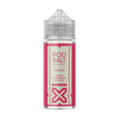 Pod Salt Nexus Shortfill 100ml E - Liquids - Fresh Raspberry Mojito - vapeukwholesale