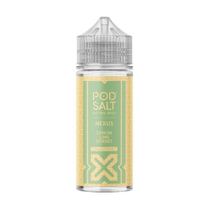 Pod Salt Nexus Shortfill 100ml E - Liquids - Lemon Lime Sorbet - vapeukwholesale