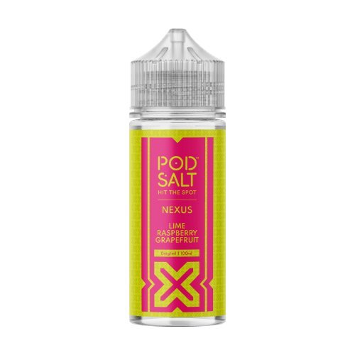 Pod Salt Nexus Shortfill 100ml E - Liquids - Lime Raspberry Grapefruit - vapeukwholesale